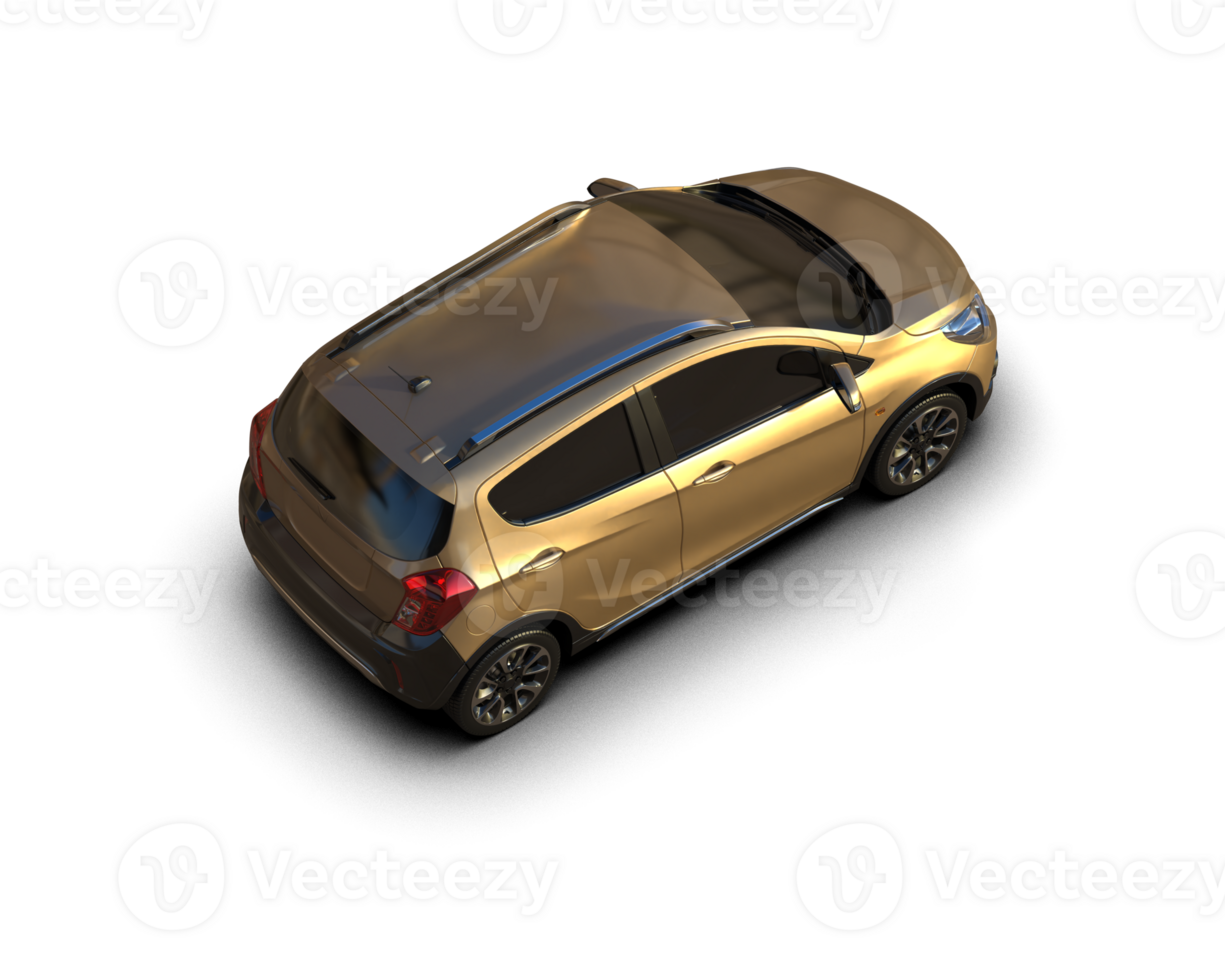 Modern car isolated on background. 3d rendering - illustration png