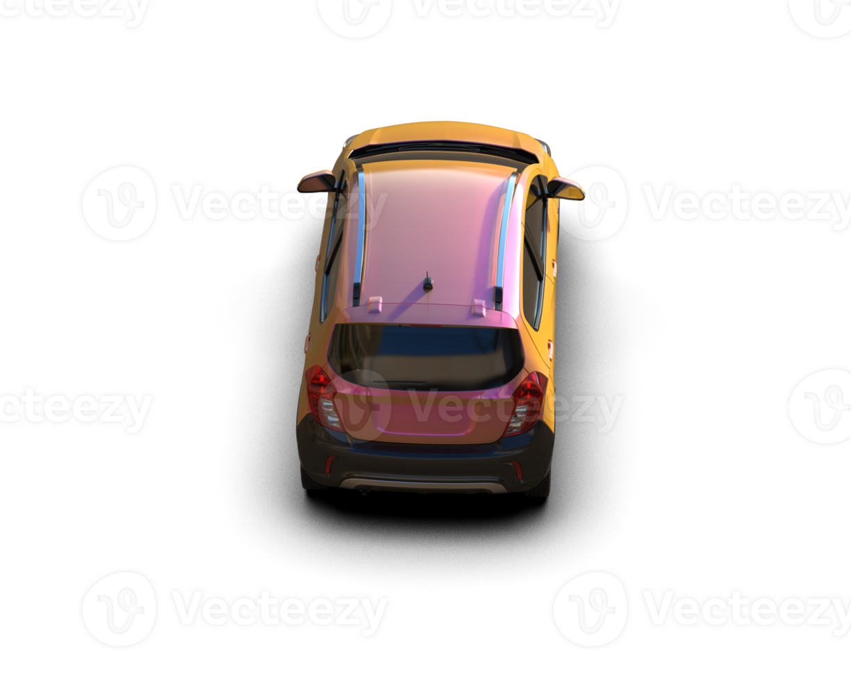 Modern car isolated on background. 3d rendering - illustration png