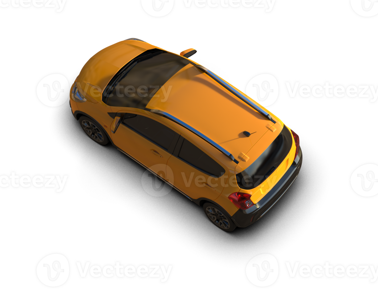 Modern car isolated on background. 3d rendering - illustration png