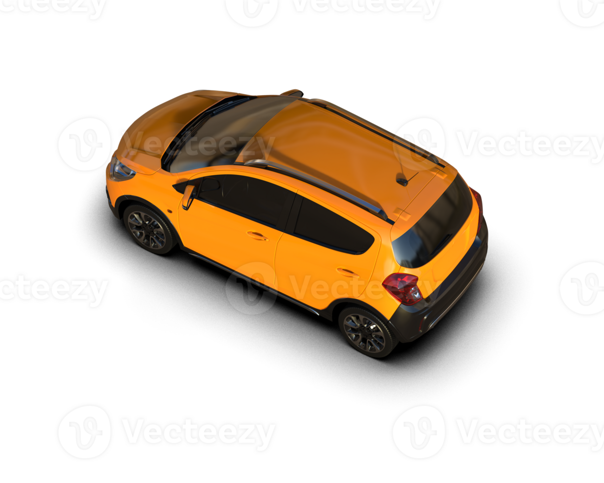Modern car isolated on background. 3d rendering - illustration png