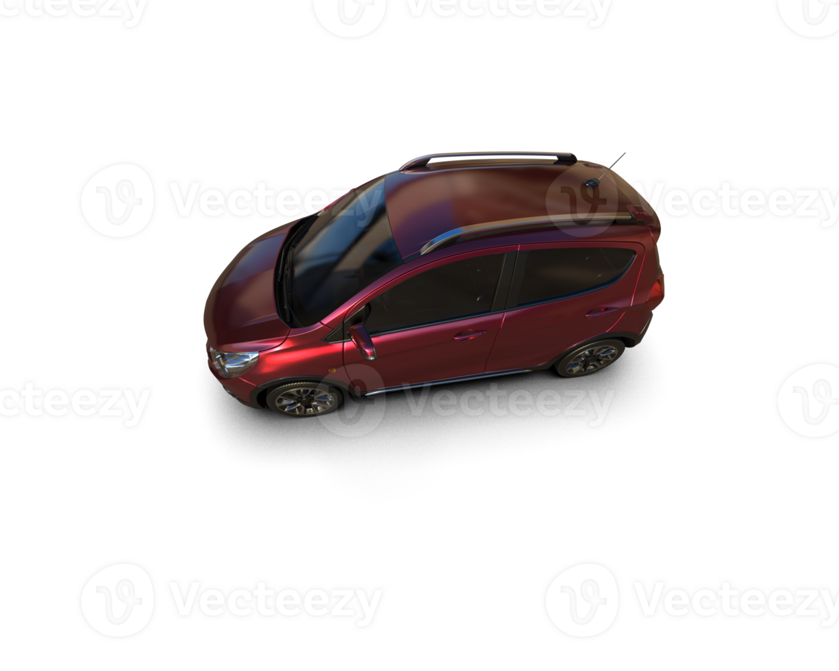 Modern car isolated on background. 3d rendering - illustration png