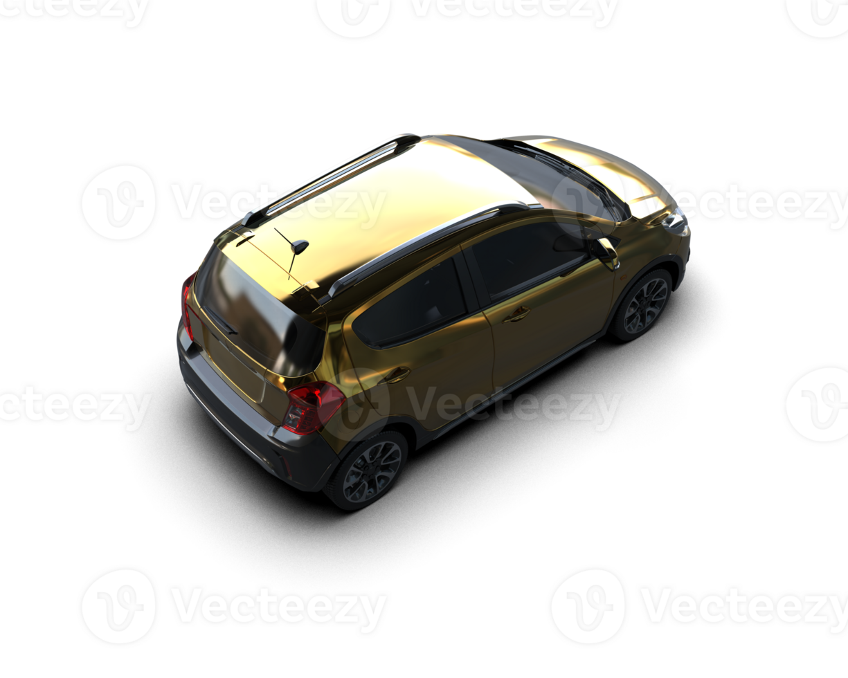 Modern car isolated on background. 3d rendering - illustration png