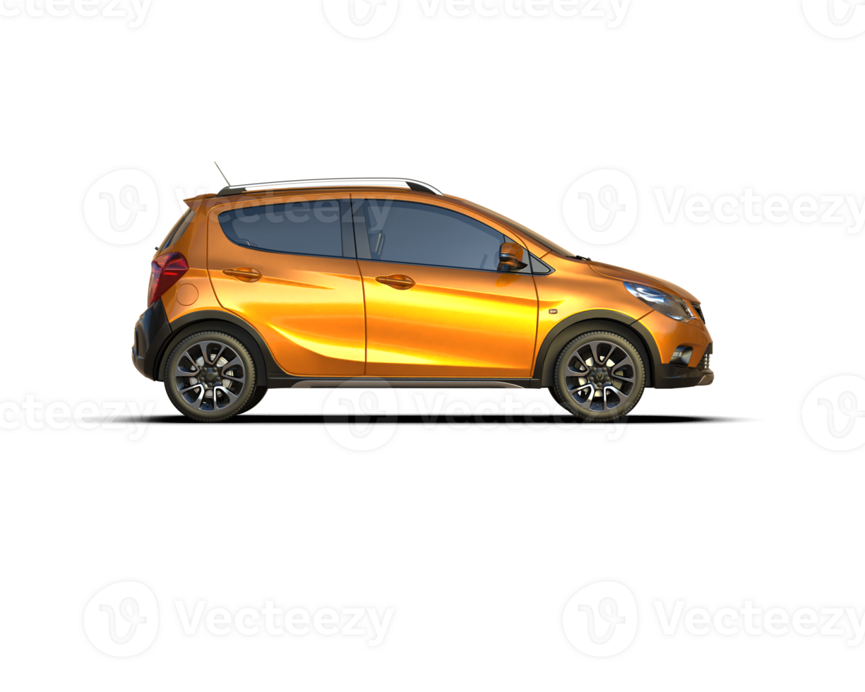Modern car isolated on background. 3d rendering - illustration png