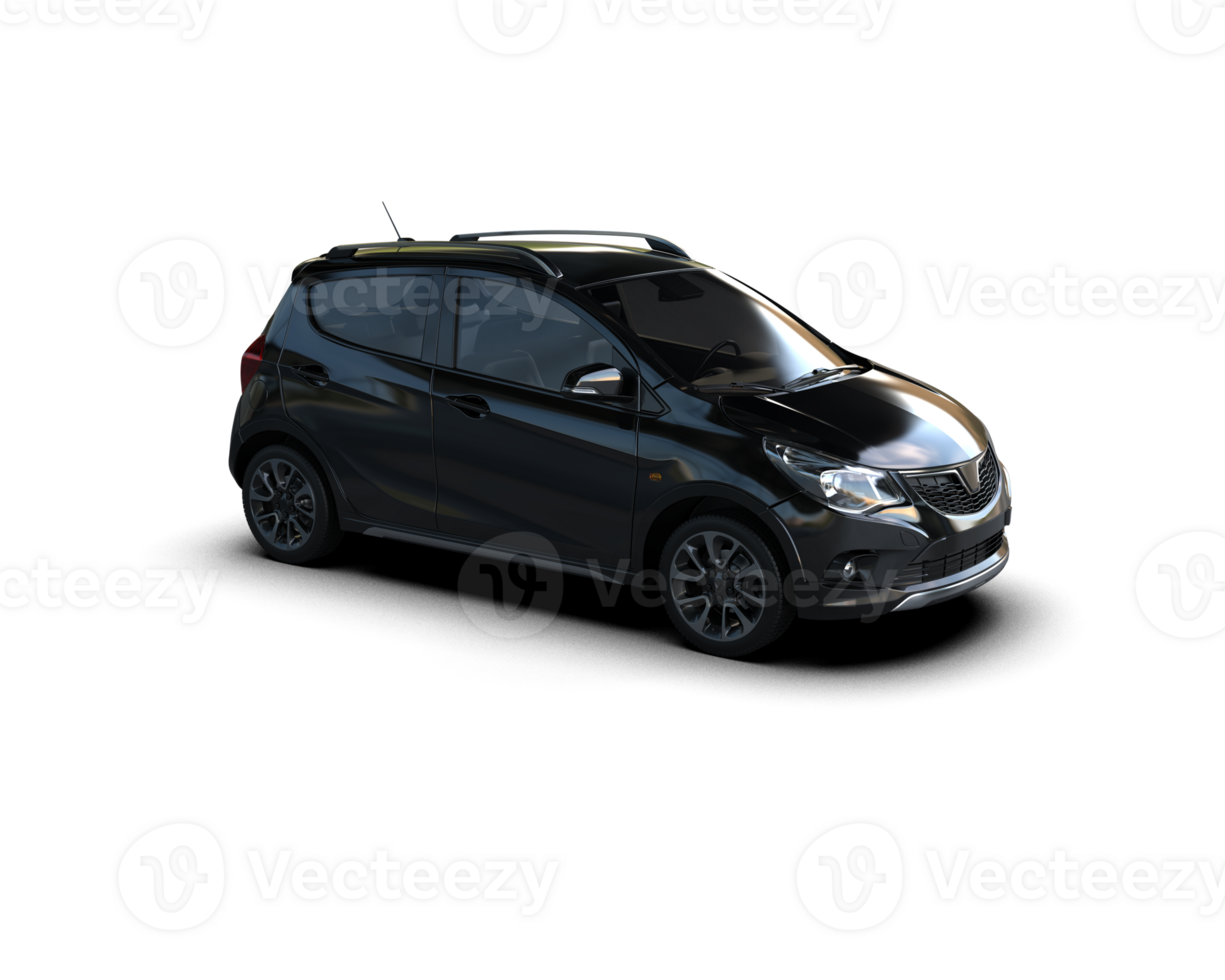 Modern car isolated on background. 3d rendering - illustration png
