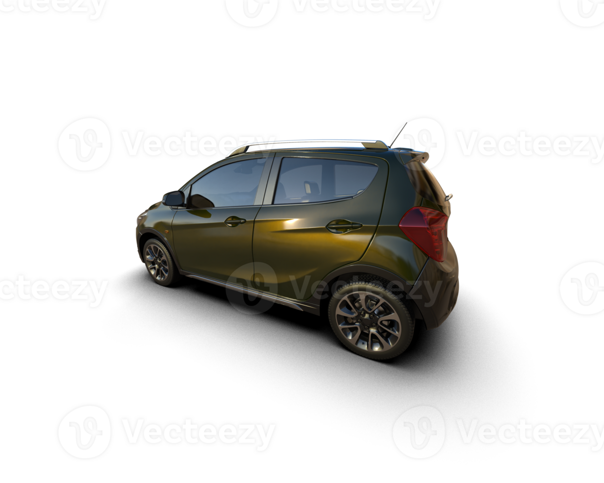 Modern car isolated on background. 3d rendering - illustration png