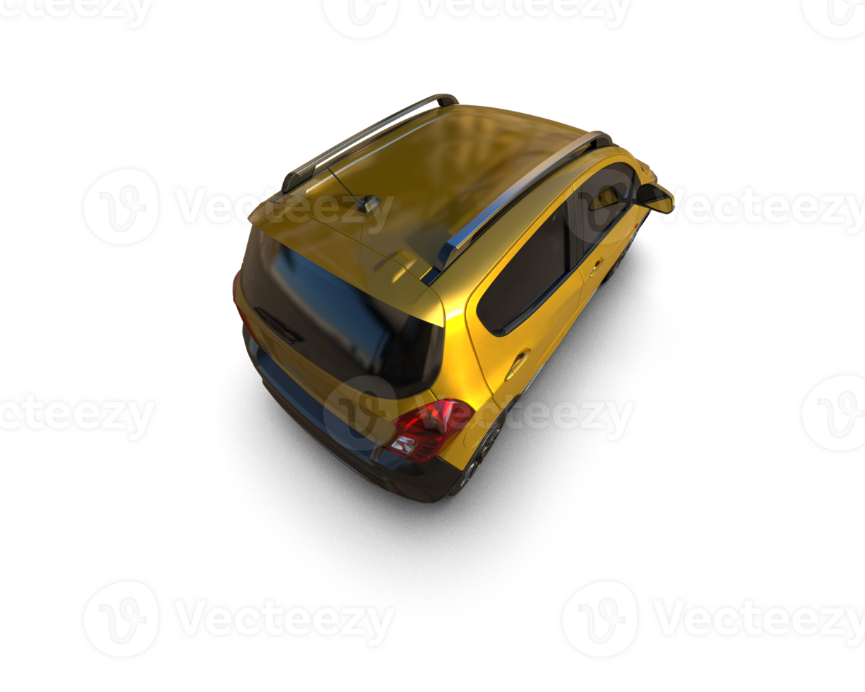 Modern car isolated on background. 3d rendering - illustration png