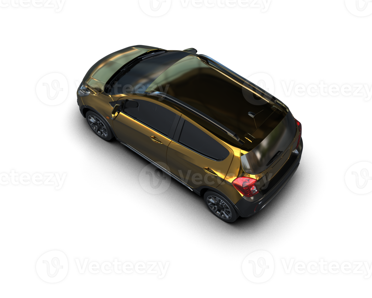 Modern car isolated on background. 3d rendering - illustration png