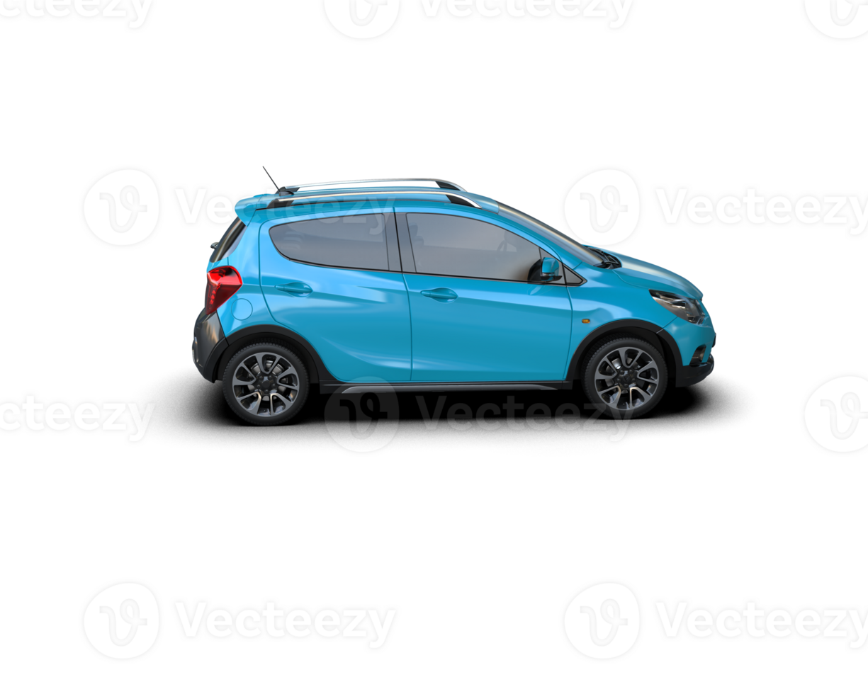 Modern car isolated on background. 3d rendering - illustration png
