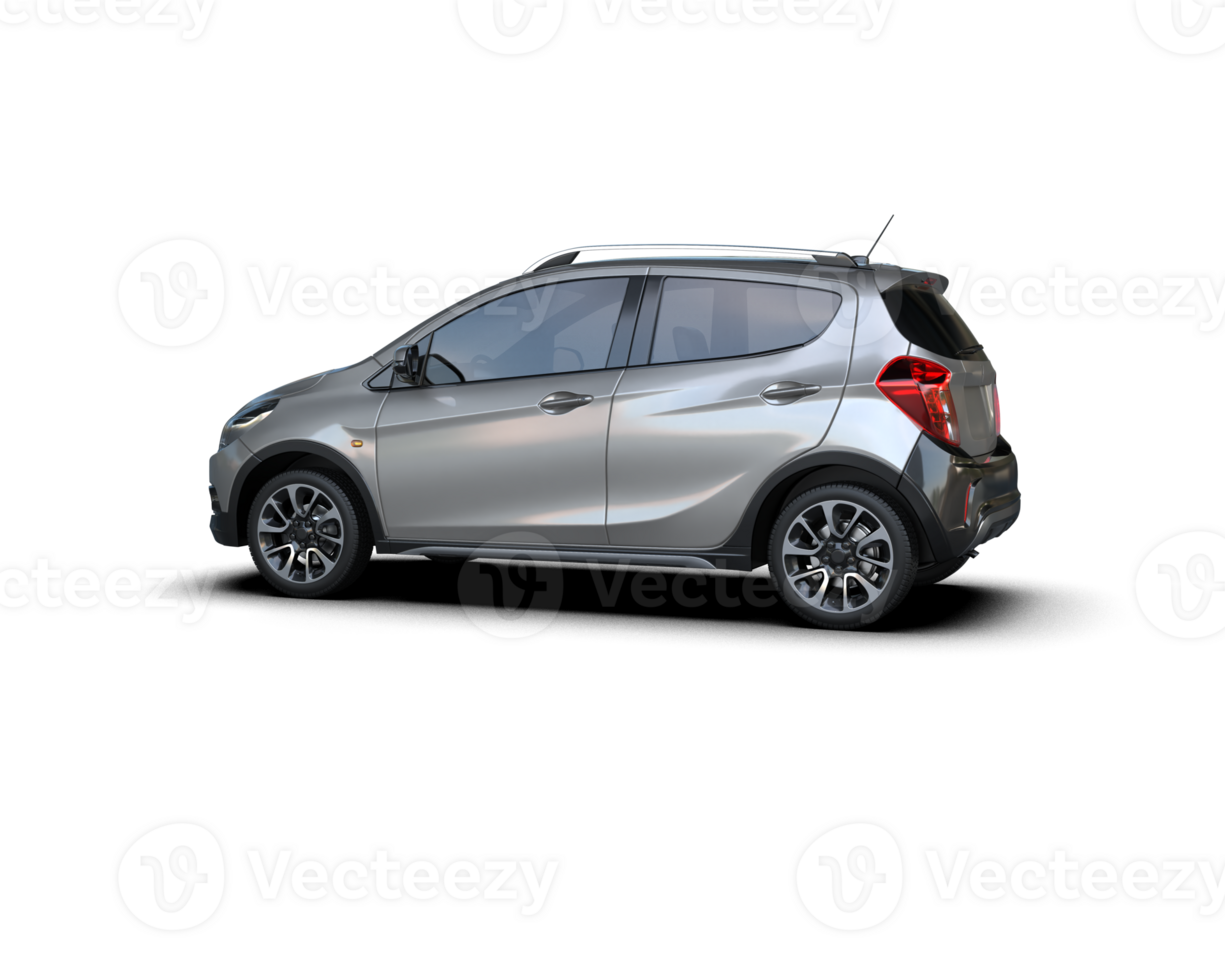 Modern car isolated on background. 3d rendering - illustration png