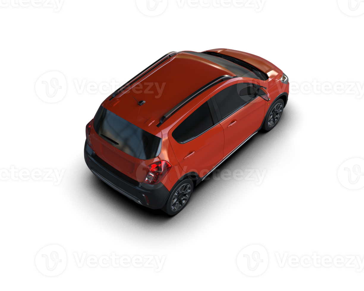 Modern car isolated on background. 3d rendering - illustration png