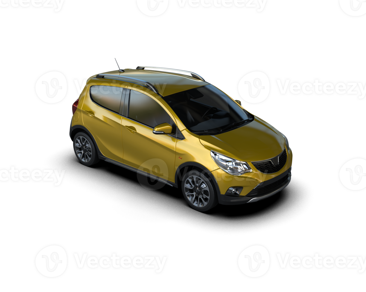 Modern car isolated on background. 3d rendering - illustration png