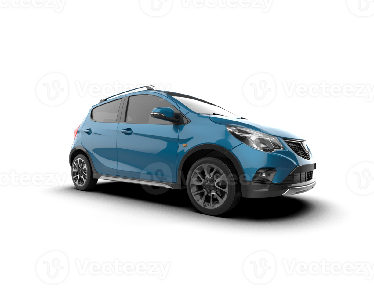 Modern car isolated on background. 3d rendering - illustration png