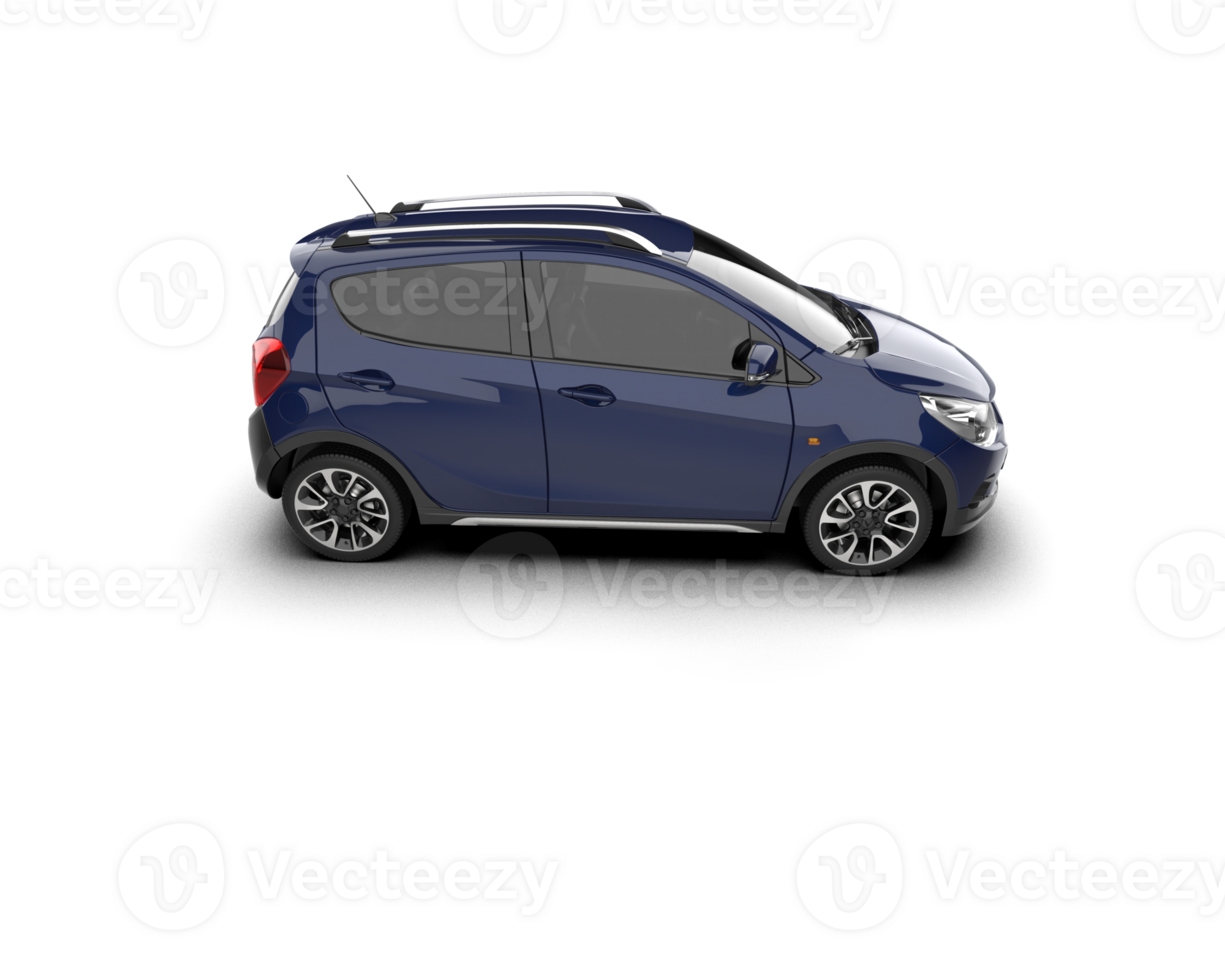 Modern car isolated on background. 3d rendering - illustration png