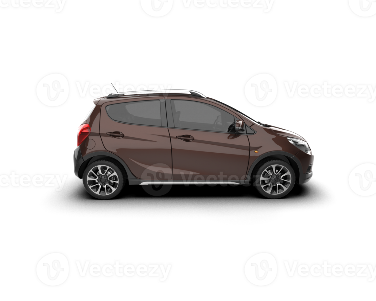 Modern car isolated on background. 3d rendering - illustration png