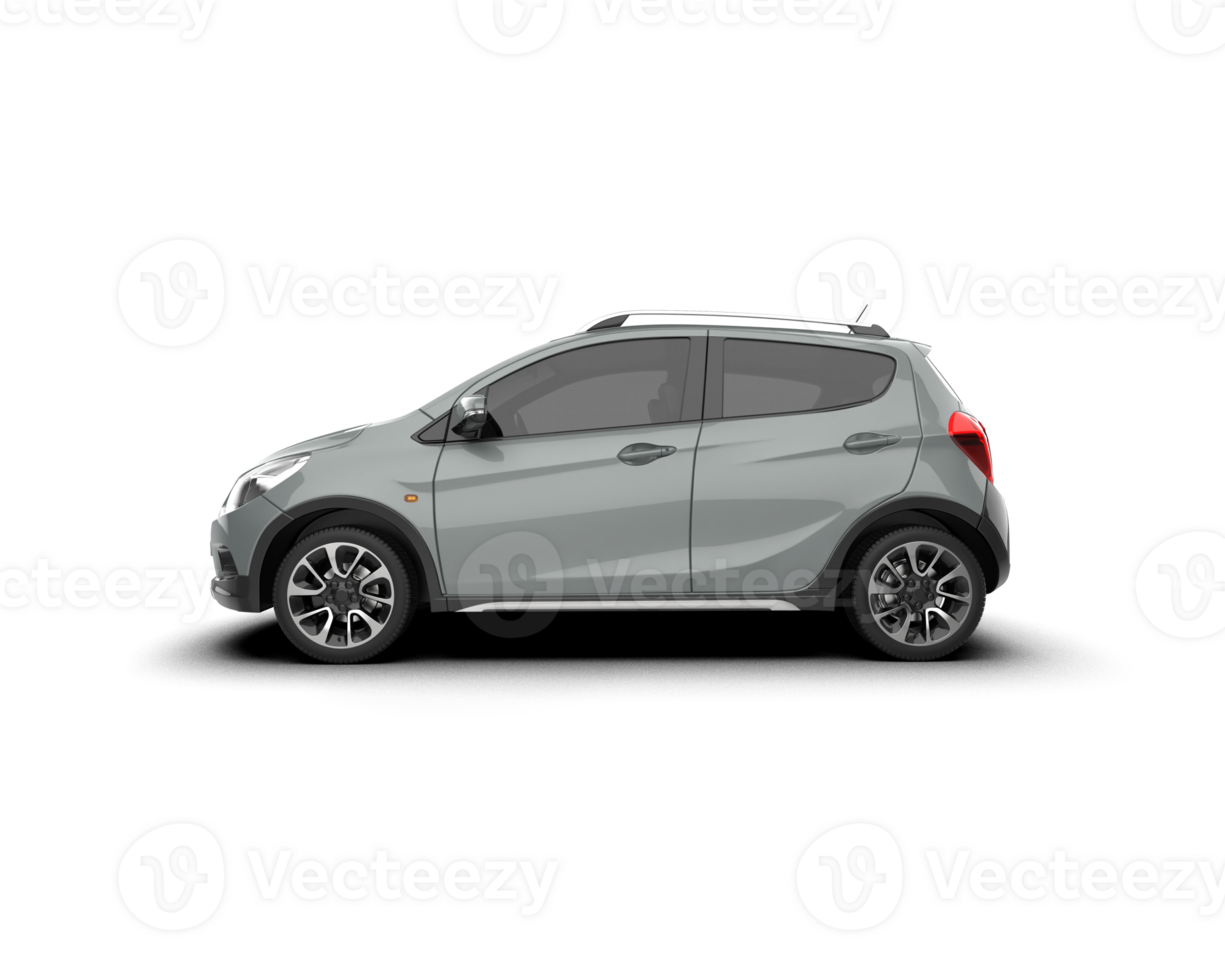 Modern car isolated on background. 3d rendering - illustration png