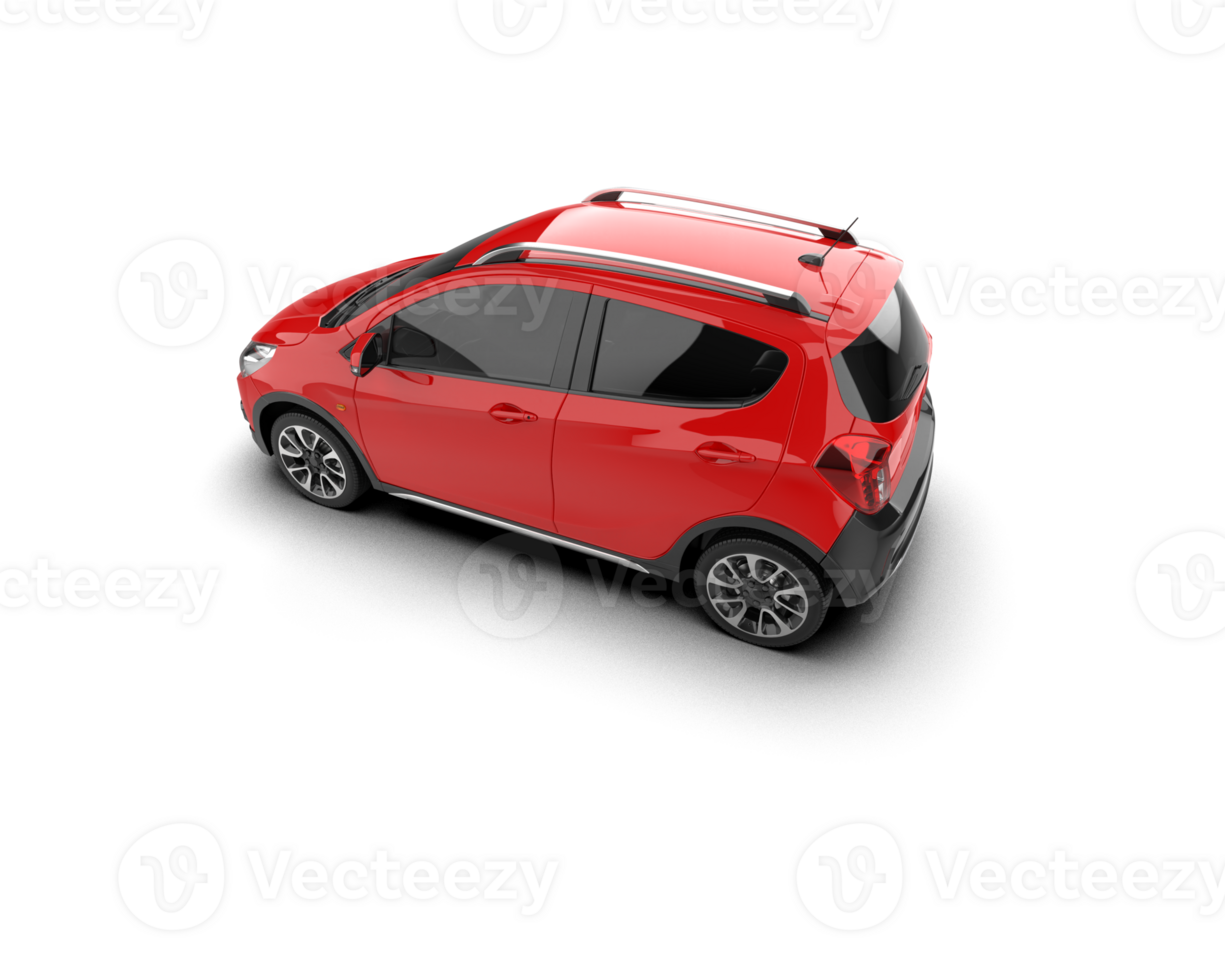 Modern car isolated on background. 3d rendering - illustration png