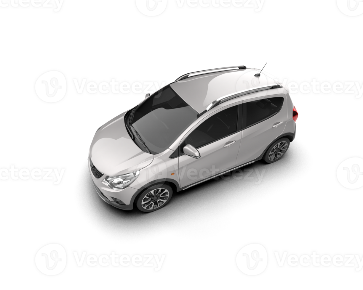 Modern car isolated on background. 3d rendering - illustration png