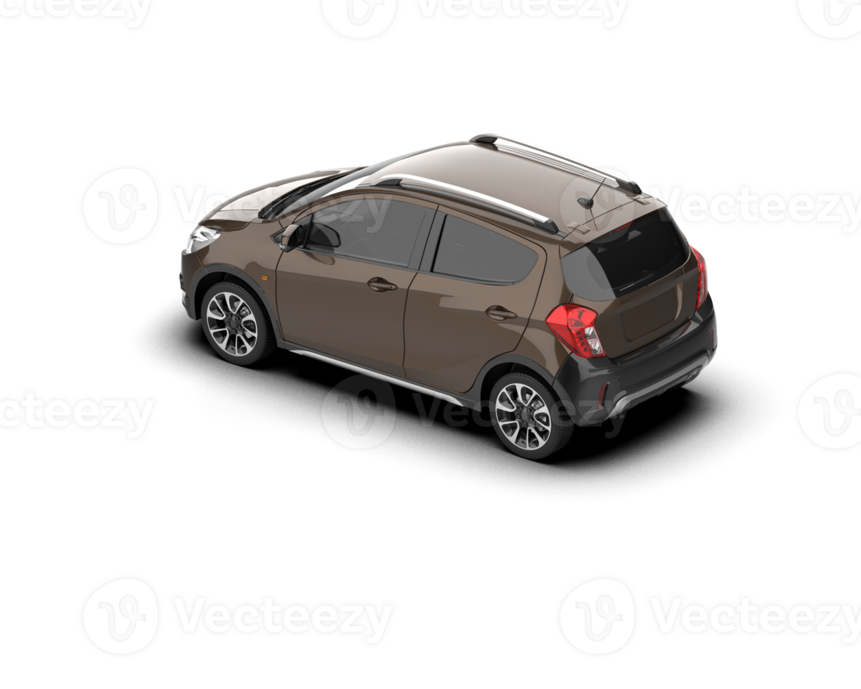 Modern car isolated on background. 3d rendering - illustration png