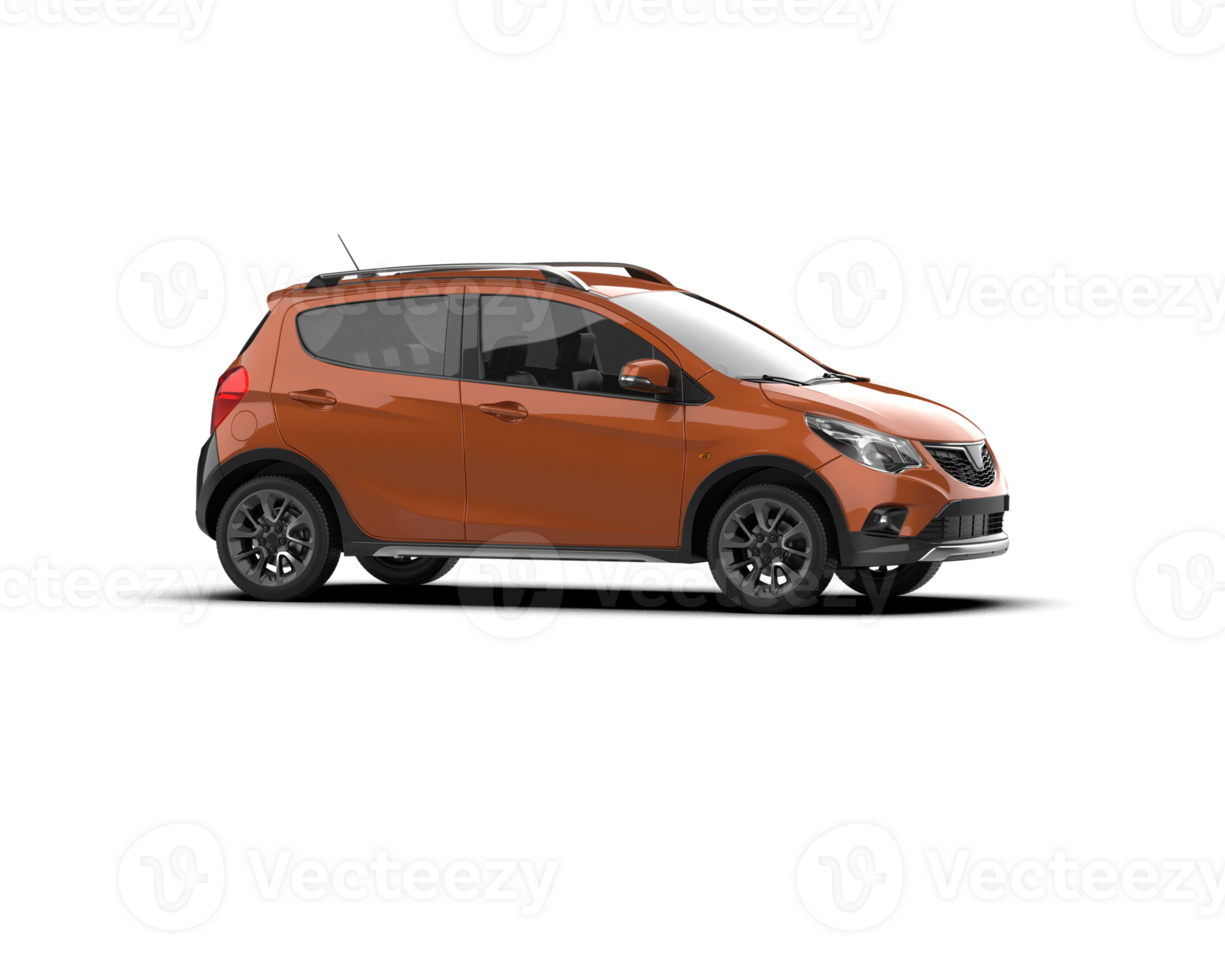 Modern car isolated on background. 3d rendering - illustration png