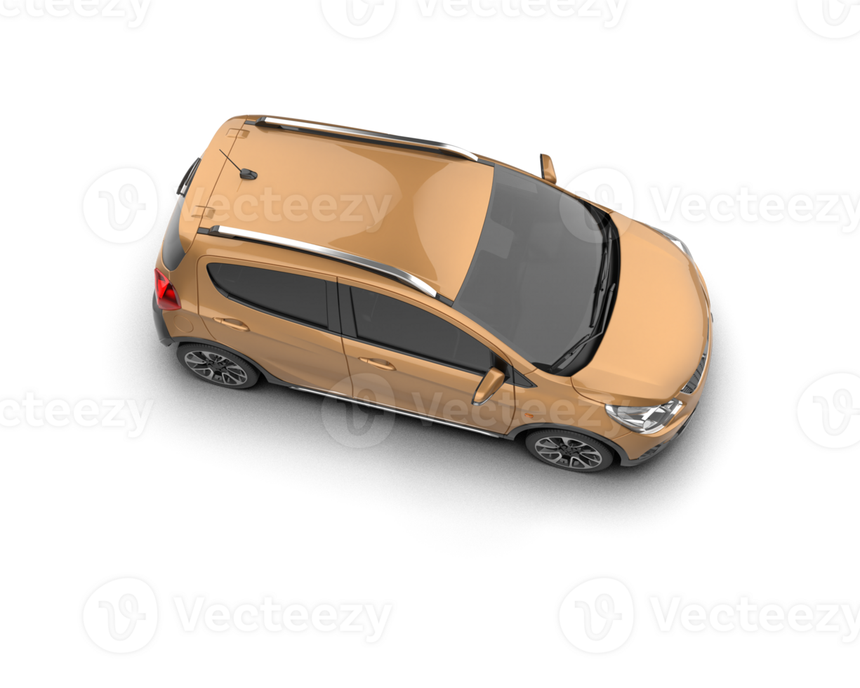 Modern car isolated on background. 3d rendering - illustration png