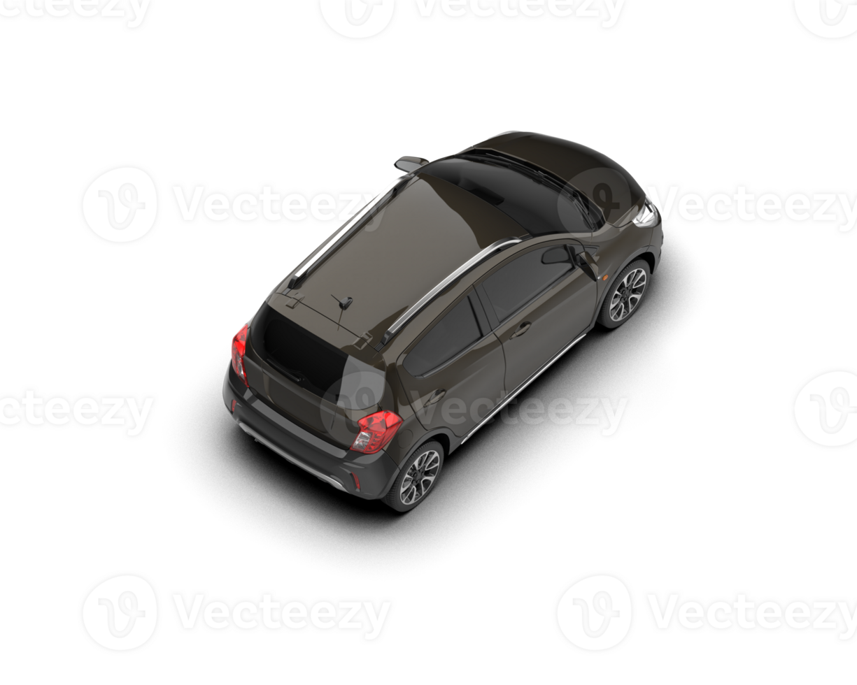 Modern car isolated on background. 3d rendering - illustration png
