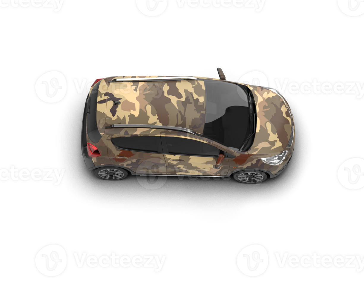 Modern car isolated on background. 3d rendering - illustration png