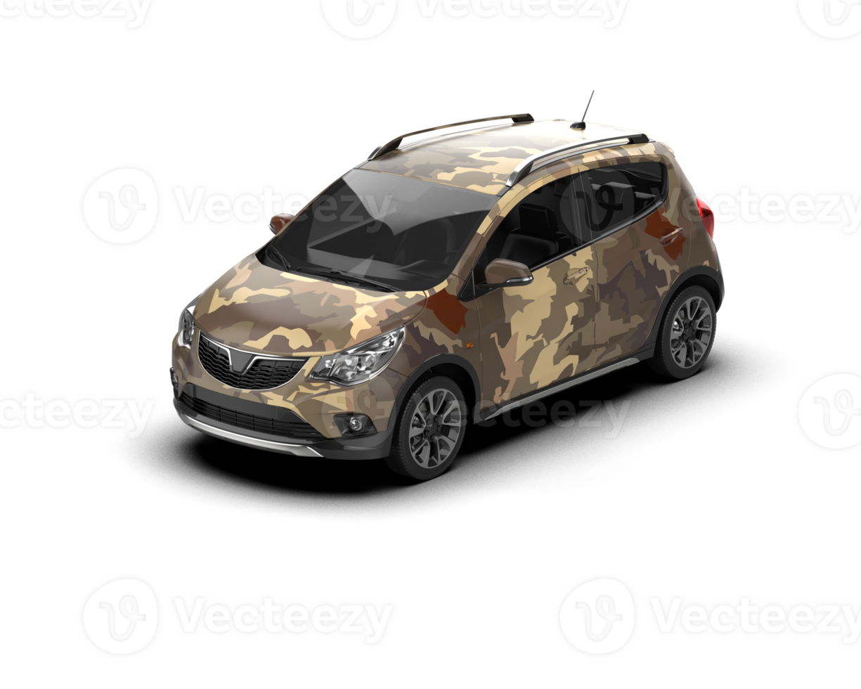 Modern car isolated on background. 3d rendering - illustration png