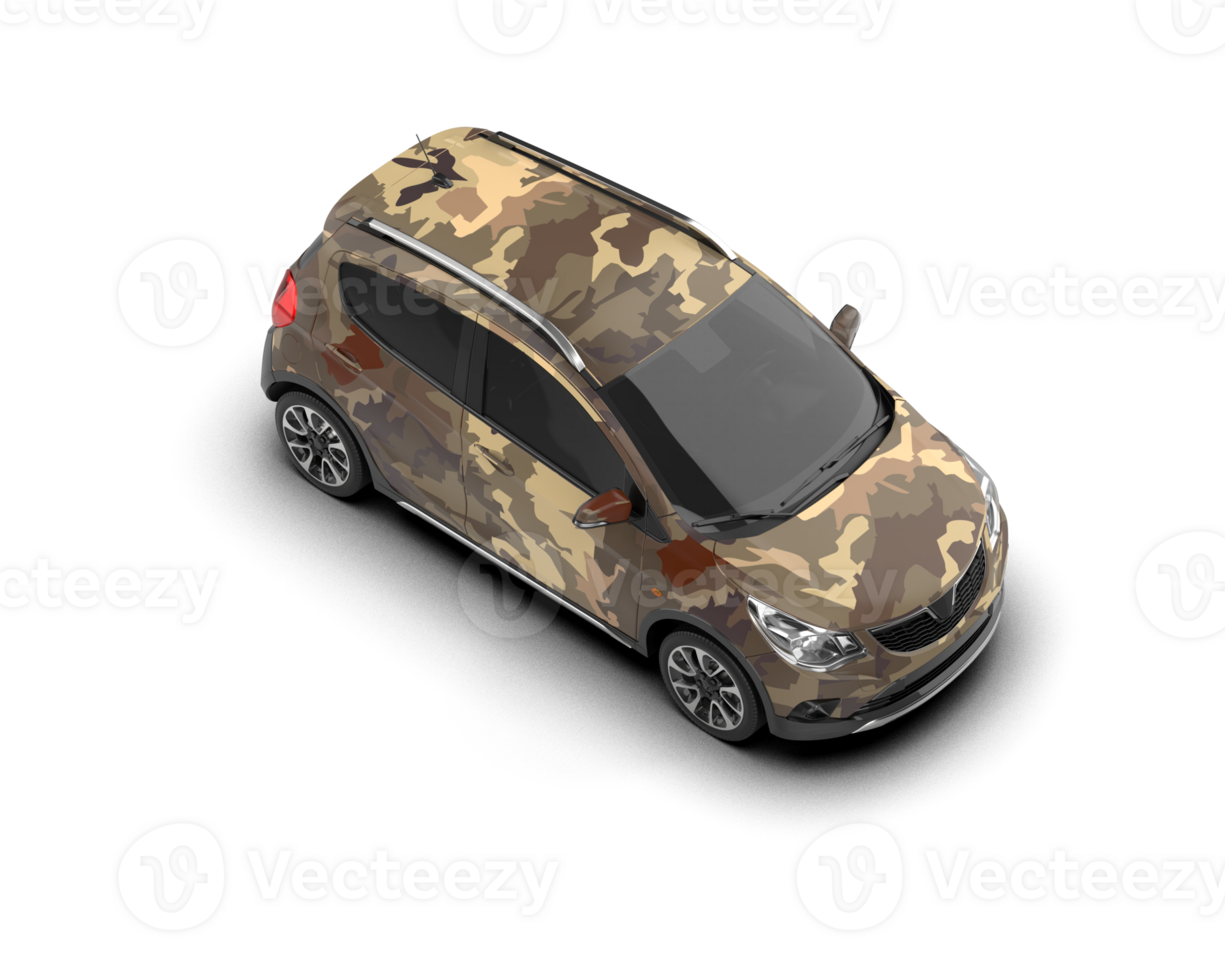 Modern car isolated on background. 3d rendering - illustration png