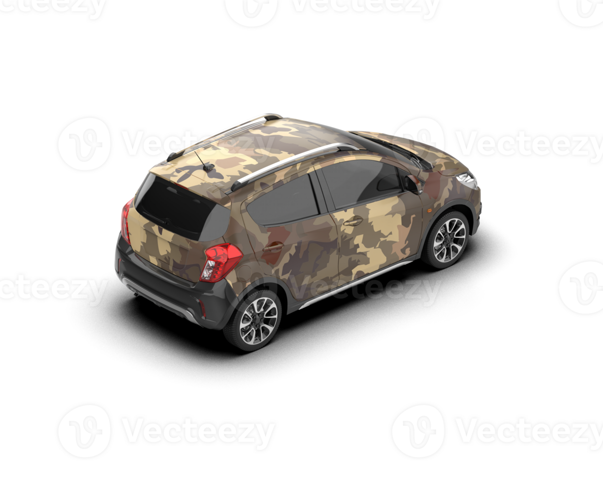 Modern car isolated on background. 3d rendering - illustration png