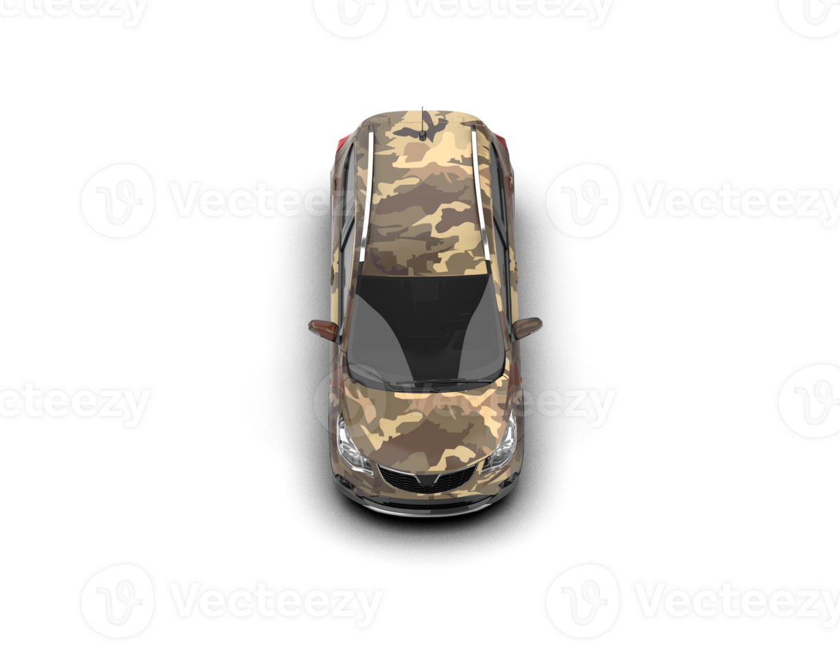 Modern car isolated on background. 3d rendering - illustration png
