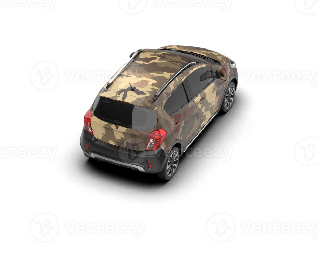 Modern car isolated on background. 3d rendering - illustration png