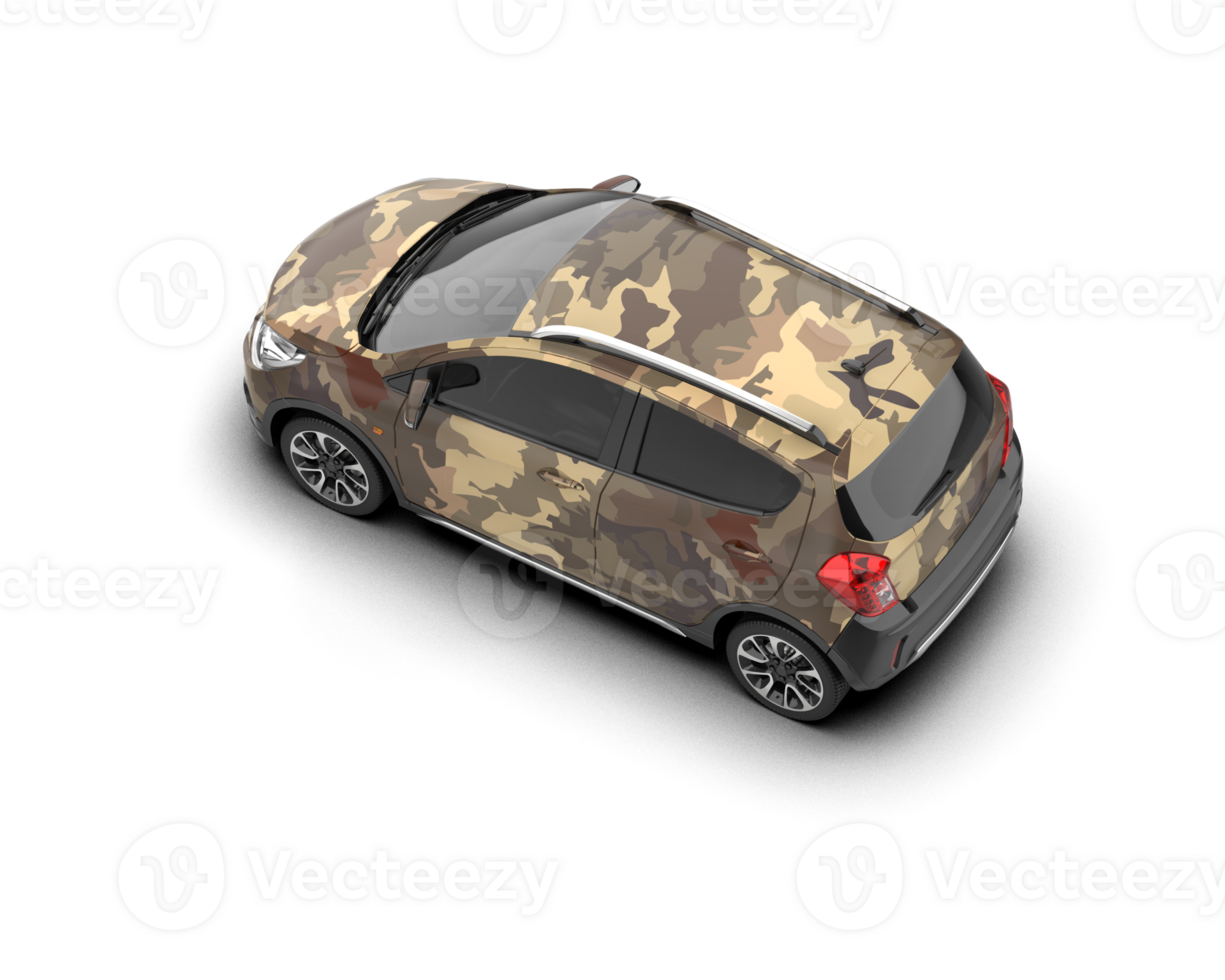 Modern car isolated on background. 3d rendering - illustration png