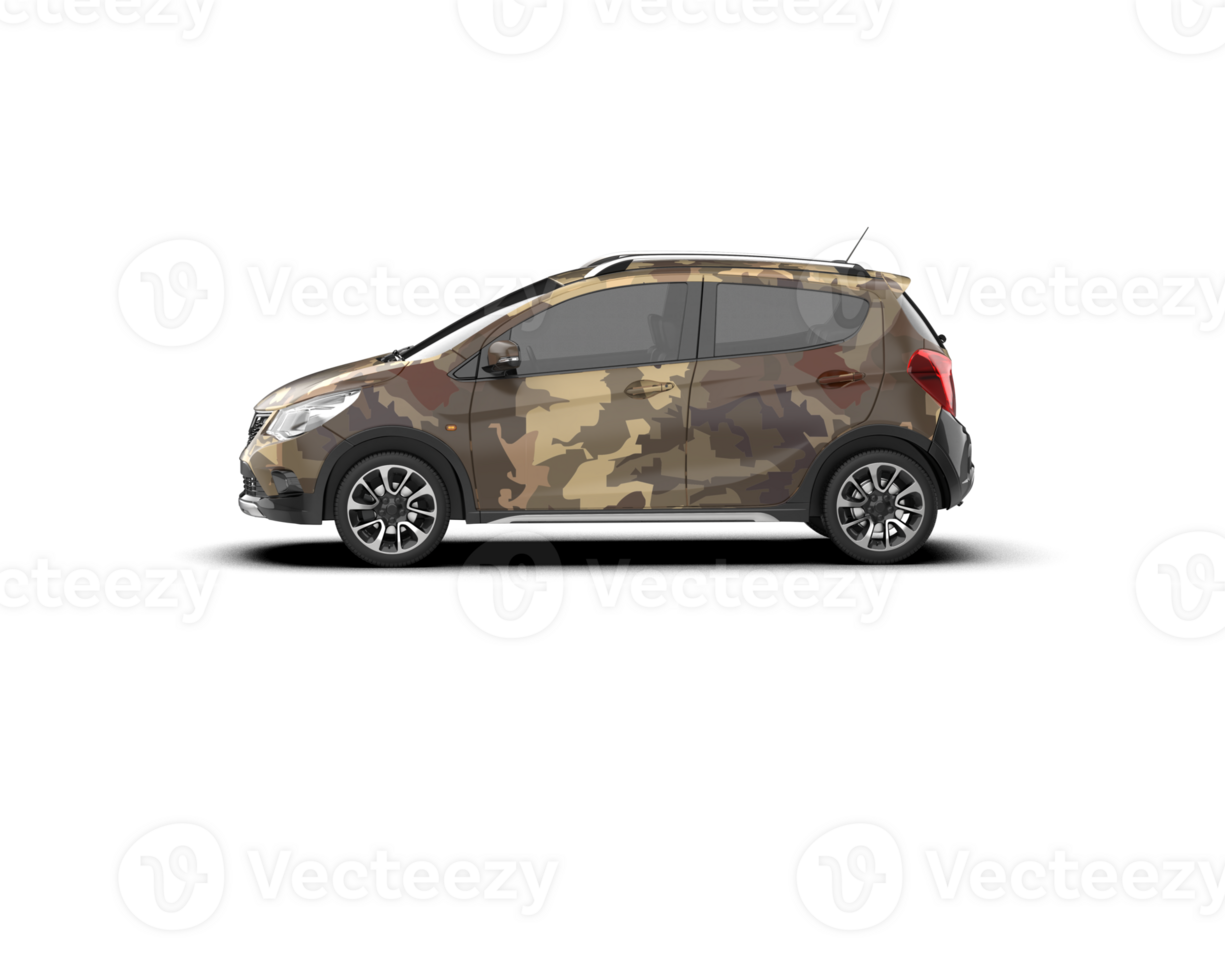 Modern car isolated on background. 3d rendering - illustration png