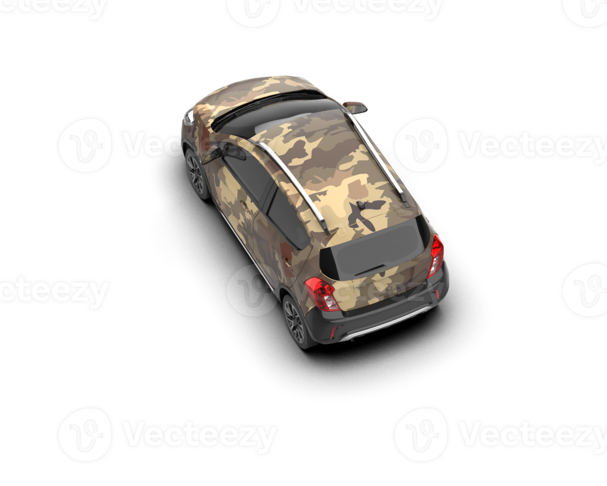Modern car isolated on background. 3d rendering - illustration png