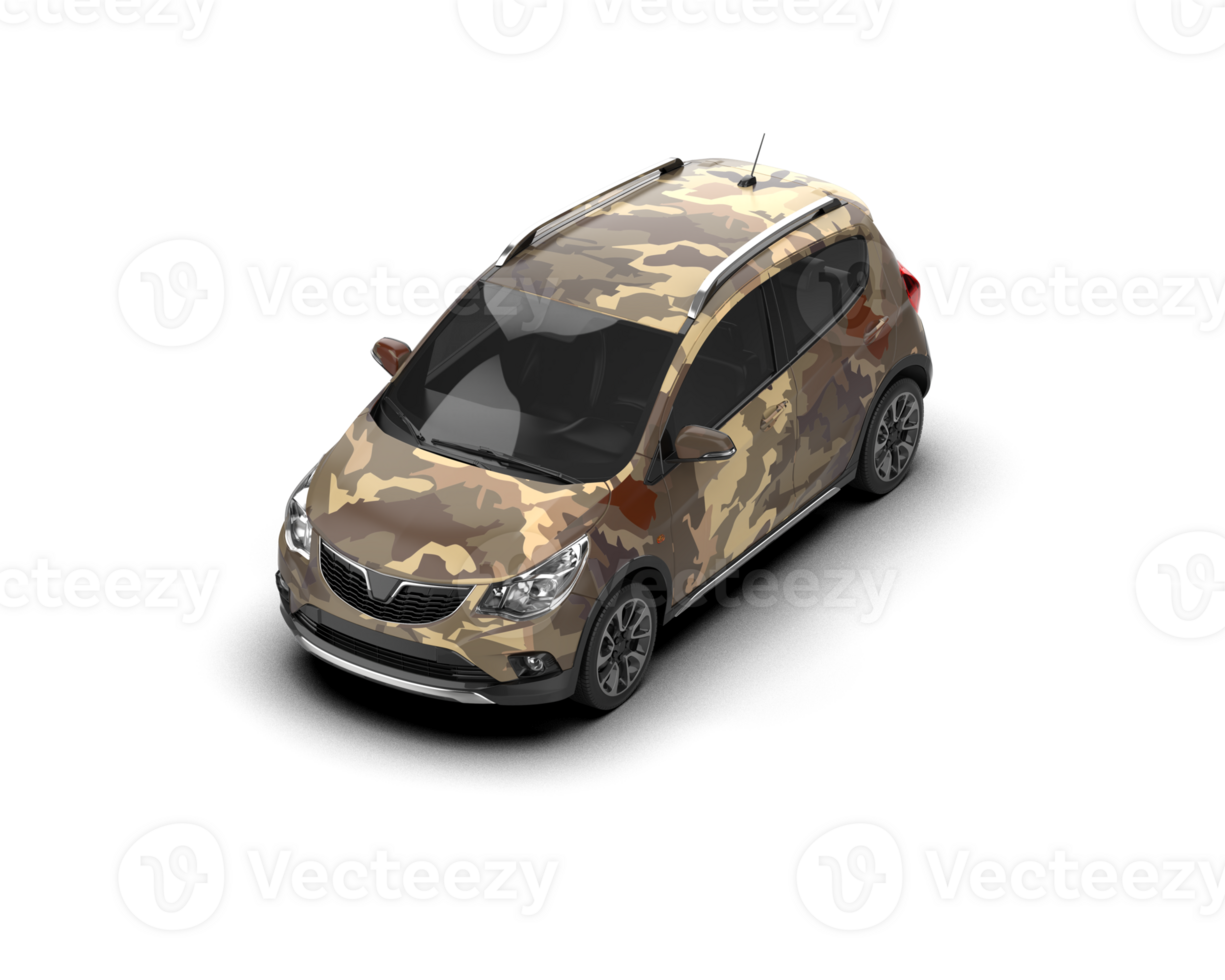Modern car isolated on background. 3d rendering - illustration png