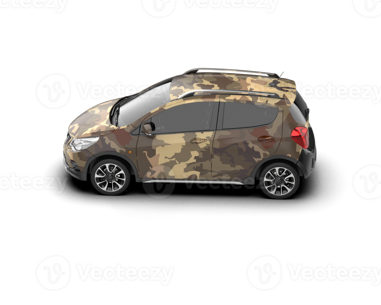 Modern car isolated on background. 3d rendering - illustration png