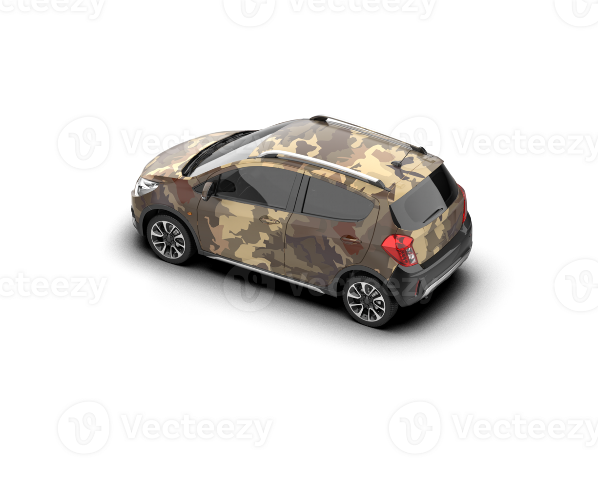 Modern car isolated on background. 3d rendering - illustration png