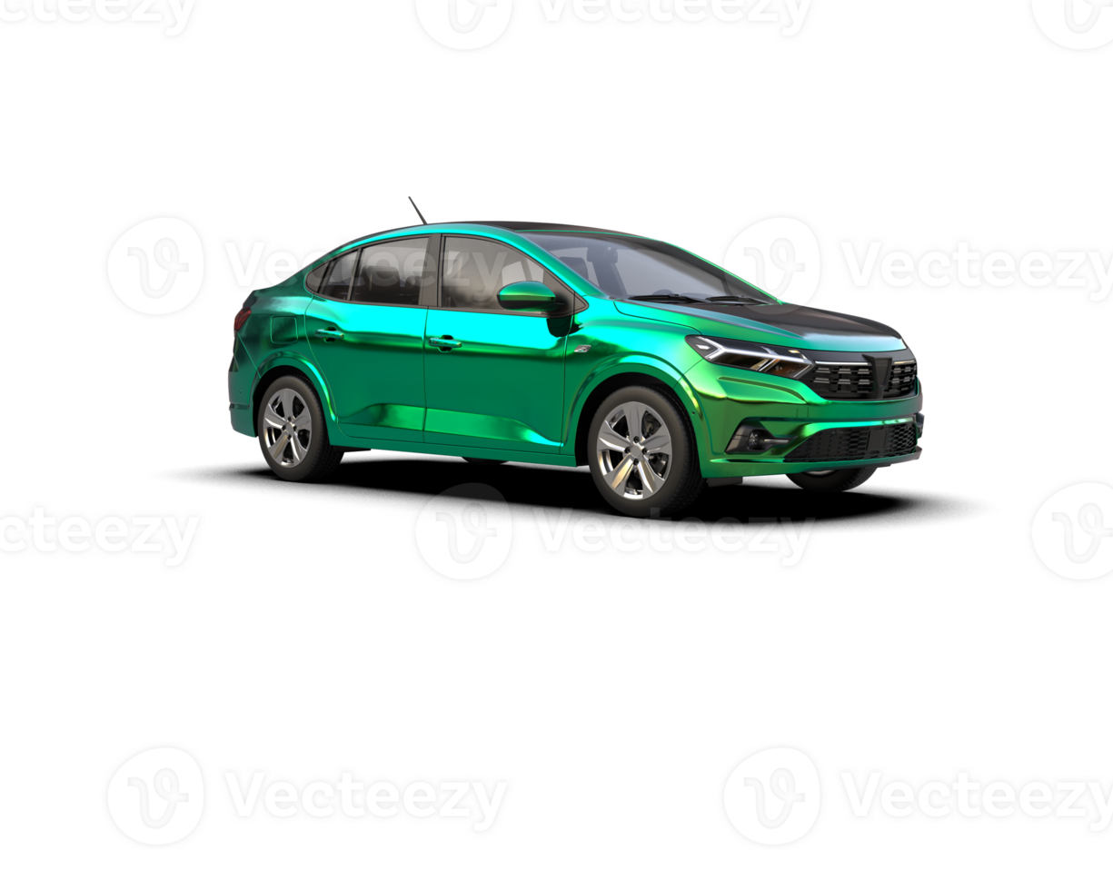 Modern car isolated on background. 3d rendering - illustration png