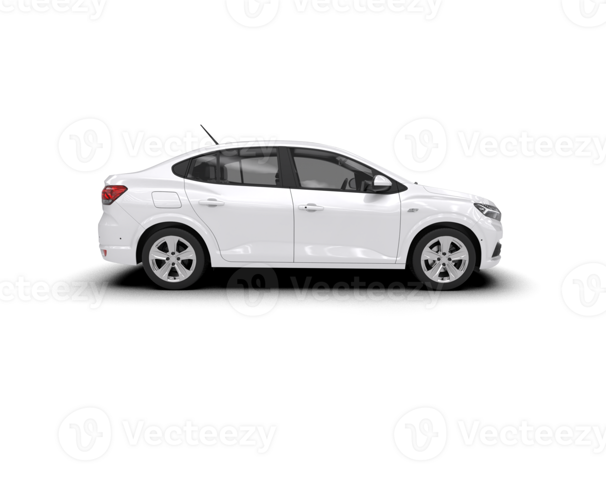 Modern car isolated on background. 3d rendering - illustration png
