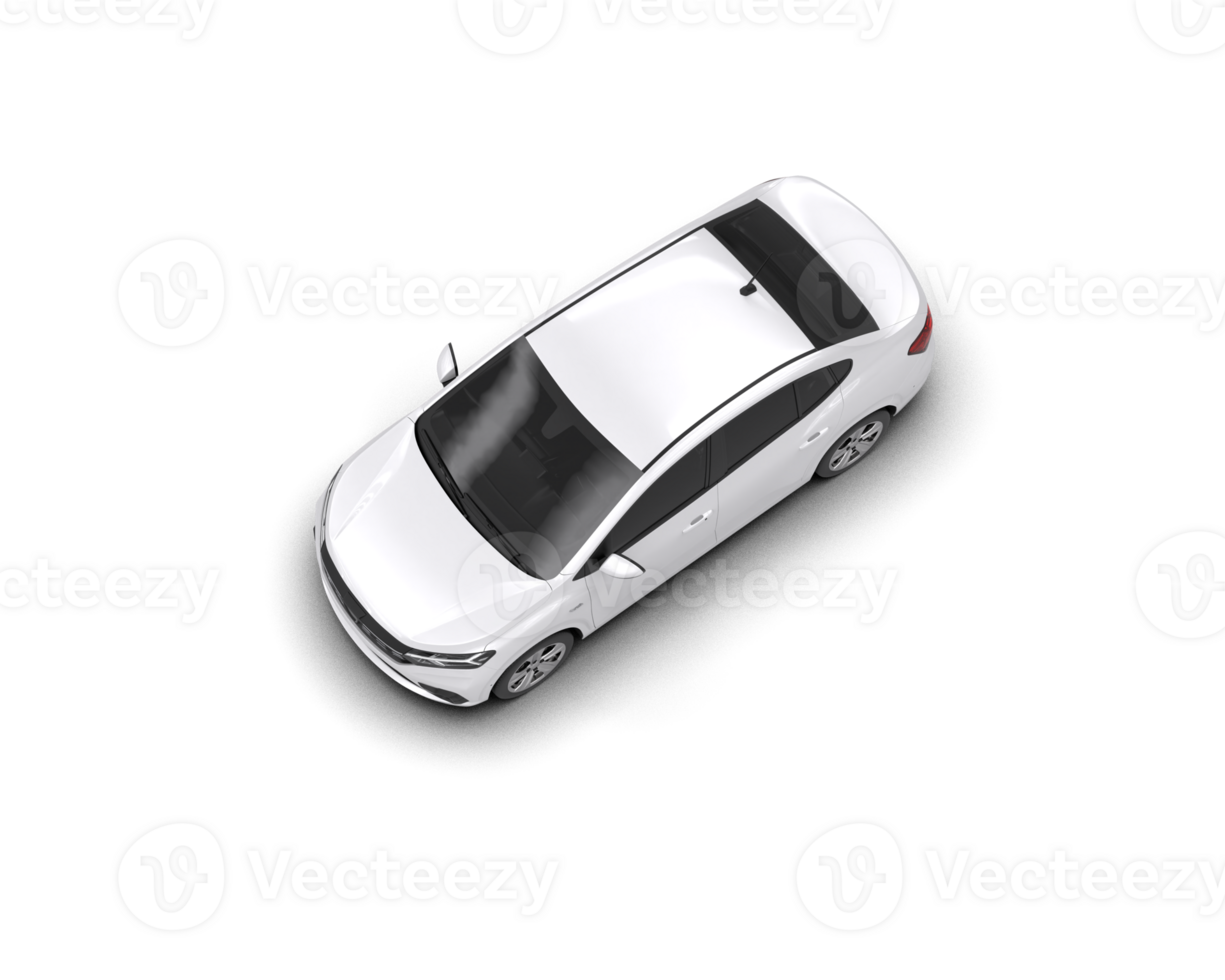 Modern car isolated on background. 3d rendering - illustration png