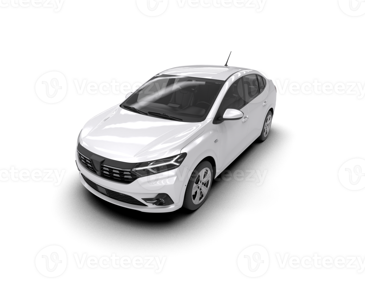 Modern car isolated on background. 3d rendering - illustration png