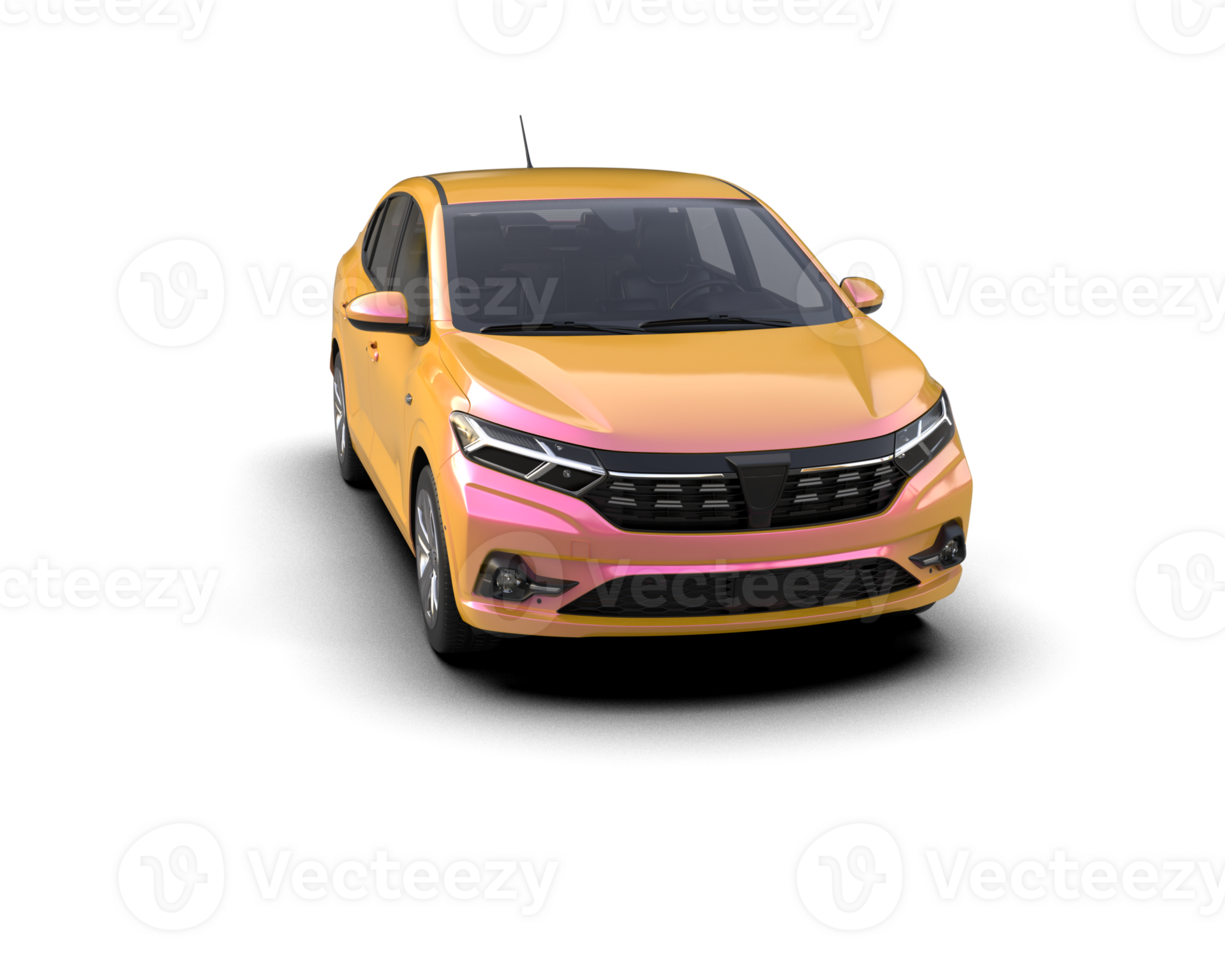 Modern car isolated on background. 3d rendering - illustration png