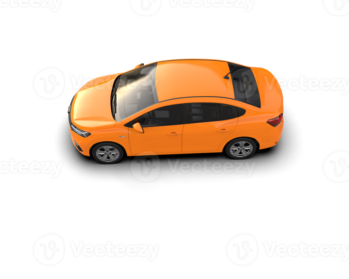 Modern car isolated on background. 3d rendering - illustration png