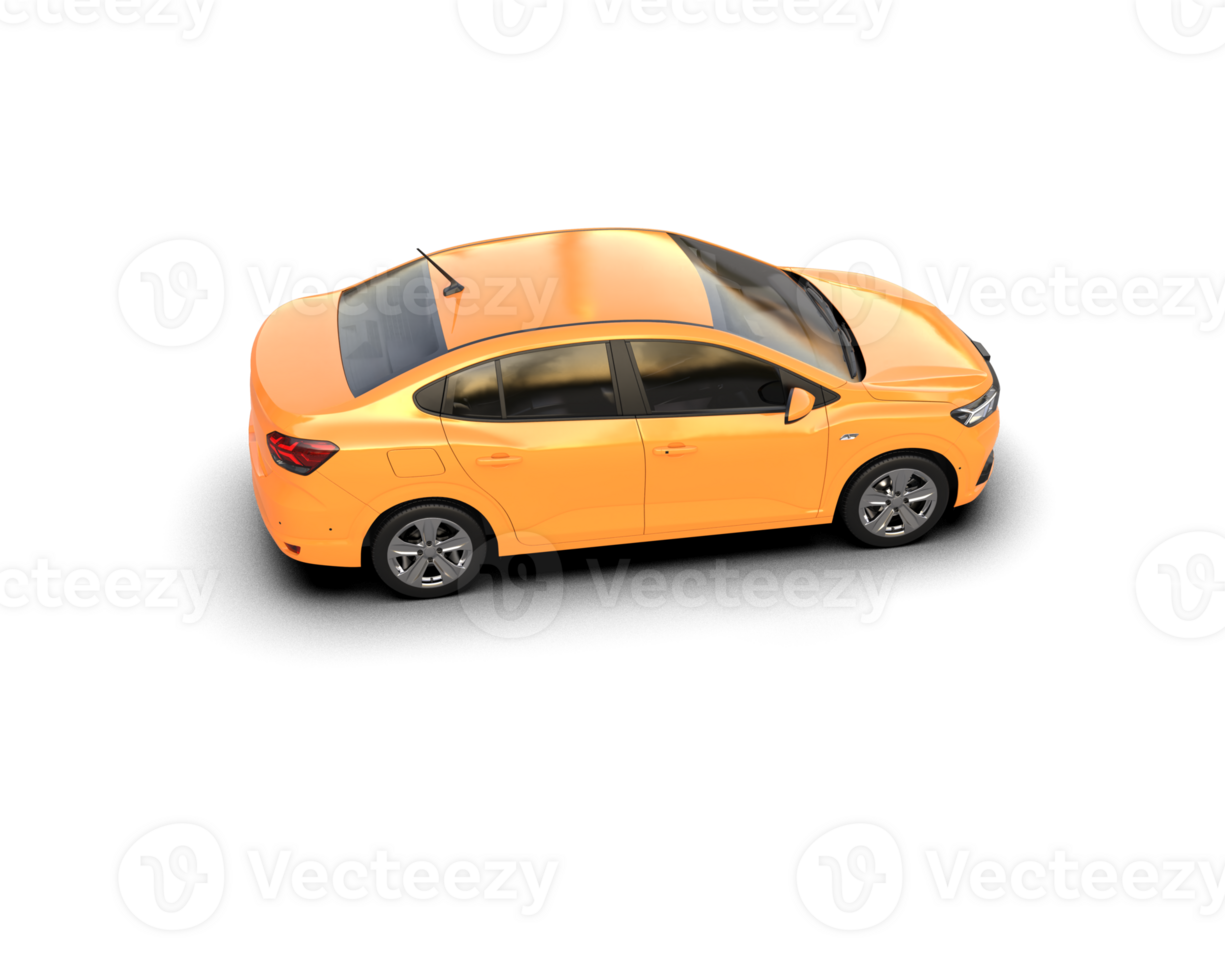 Modern car isolated on background. 3d rendering - illustration png
