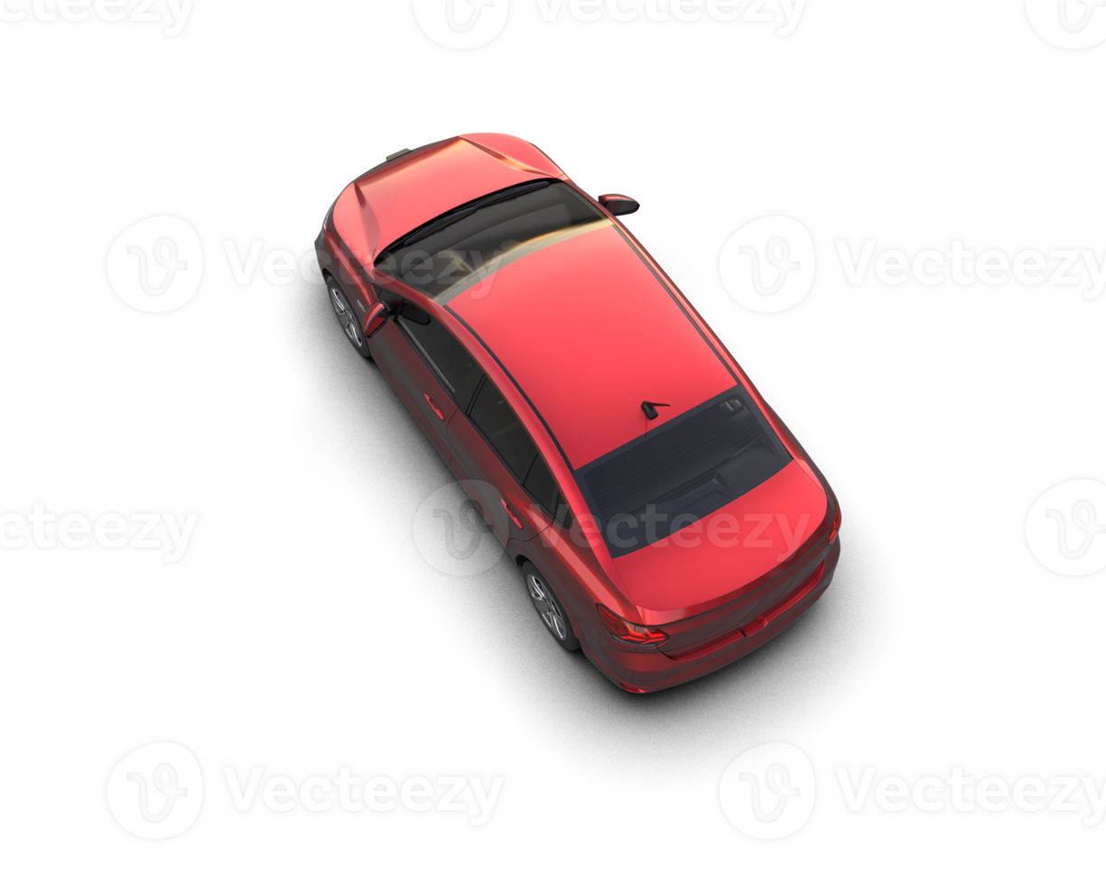 Modern car isolated on background. 3d rendering - illustration png