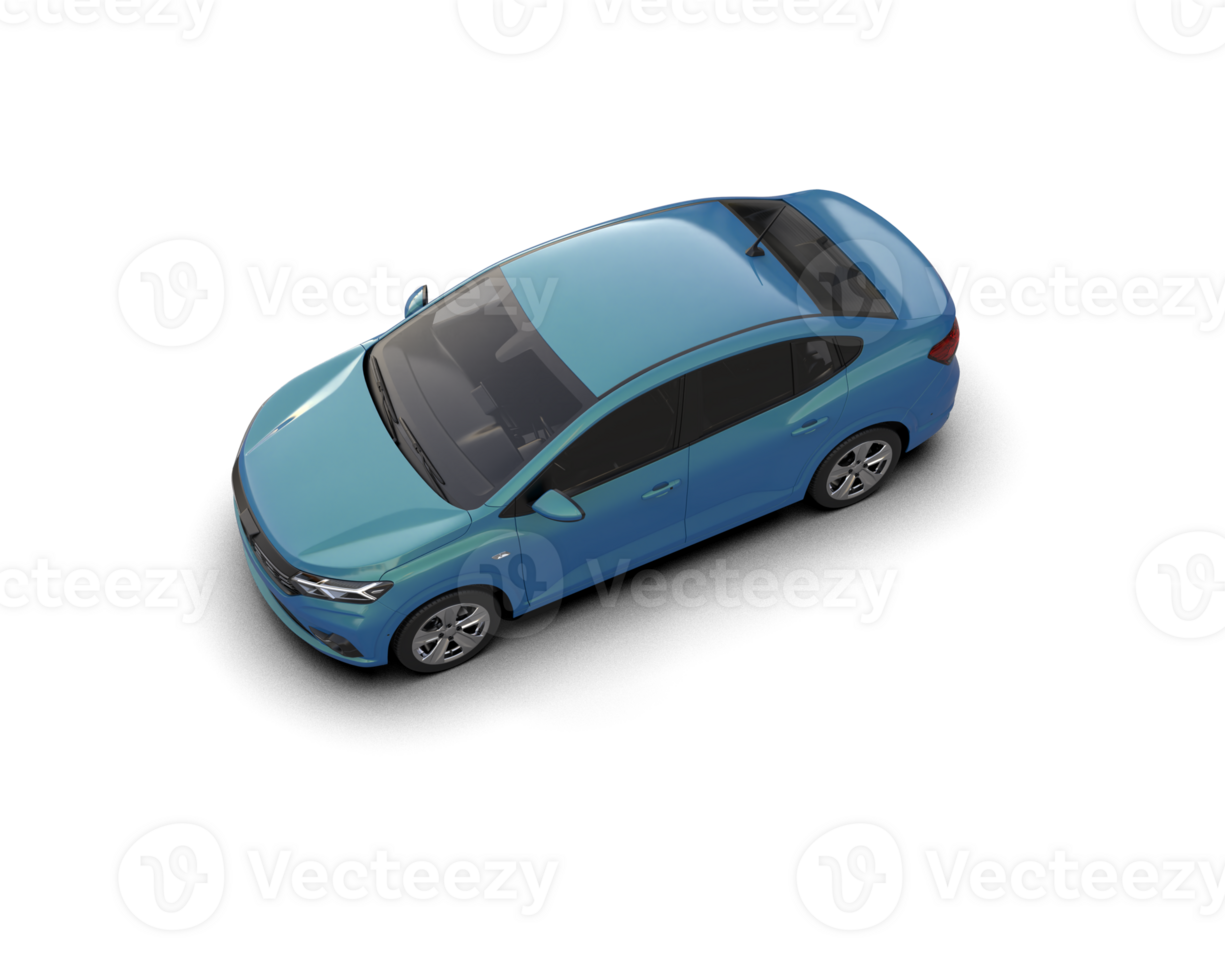 Modern car isolated on background. 3d rendering - illustration png