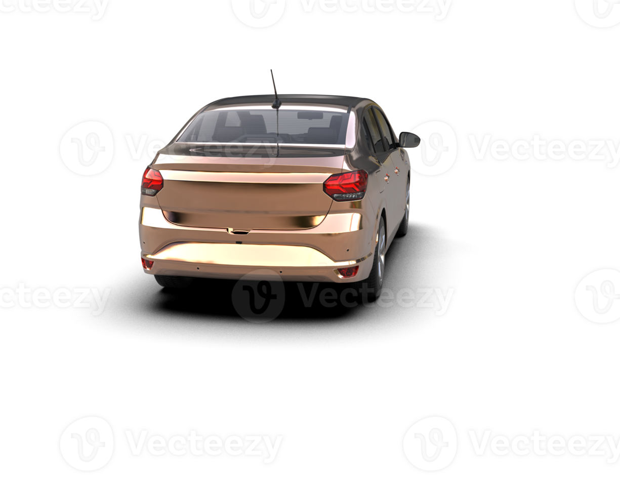 Modern car isolated on background. 3d rendering - illustration png