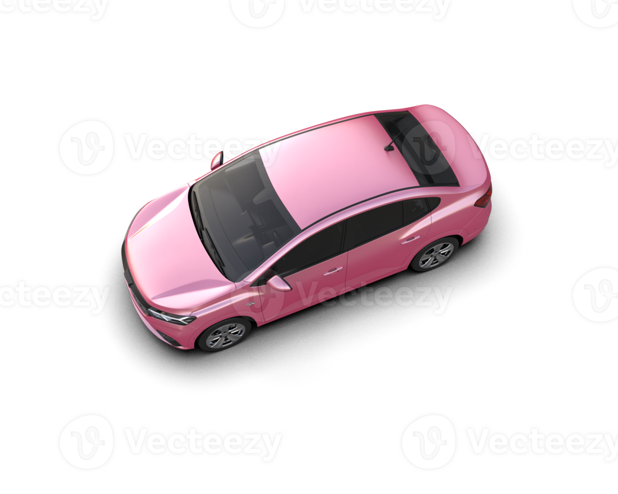 Modern car isolated on background. 3d rendering - illustration png