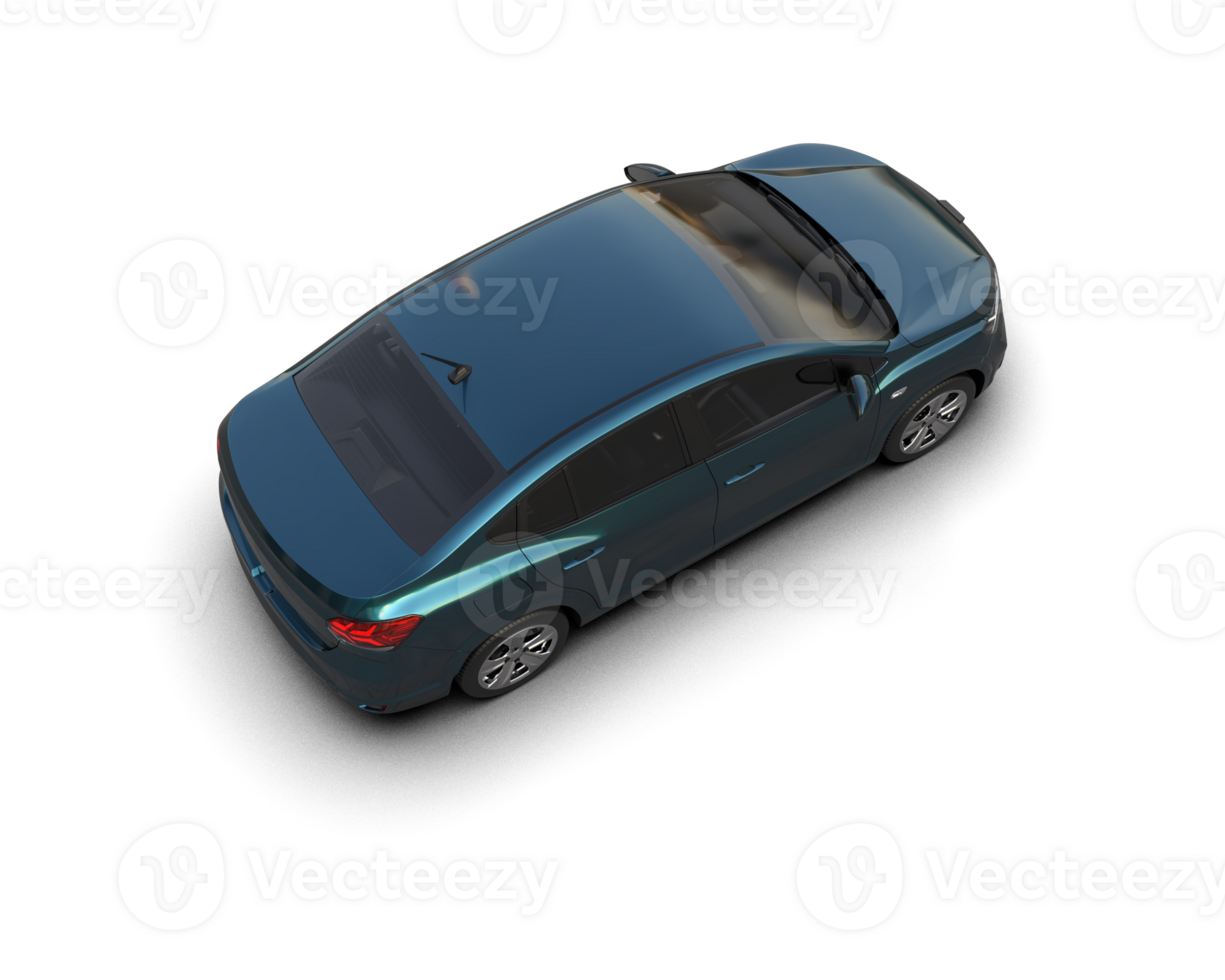 Modern car isolated on background. 3d rendering - illustration png