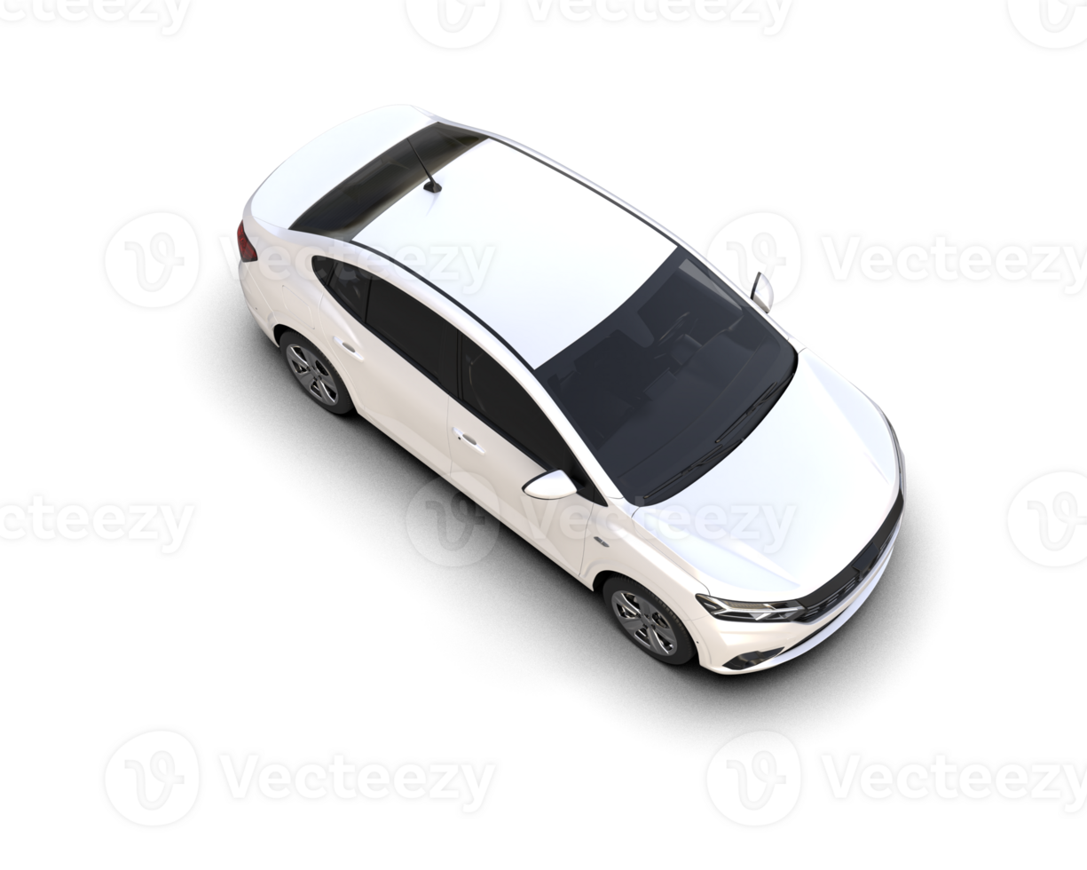 Modern car isolated on background. 3d rendering - illustration png